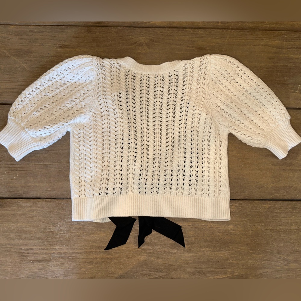 White crotchet top